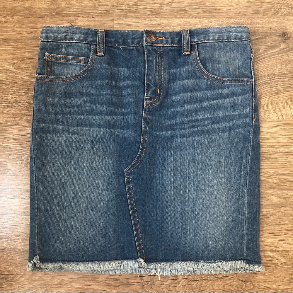 Peek dungarees  Riley Frayed Edge Denim Skirt.